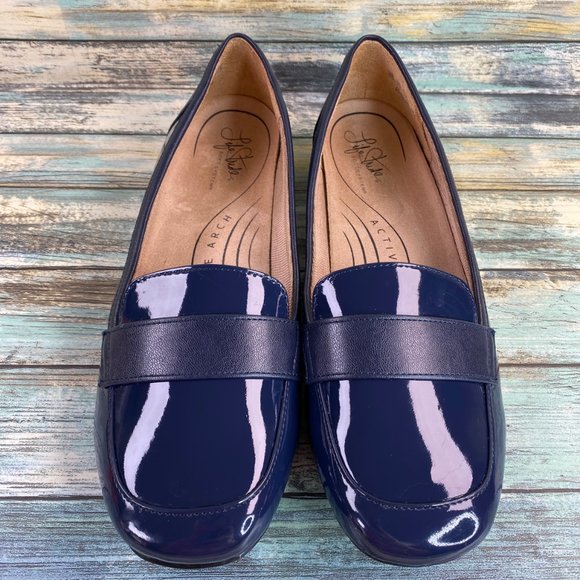 Lifestride Beverly Blue Loafer Shoe Size 8.5N Arch Support Formal Work Office - Picture 3 of 11